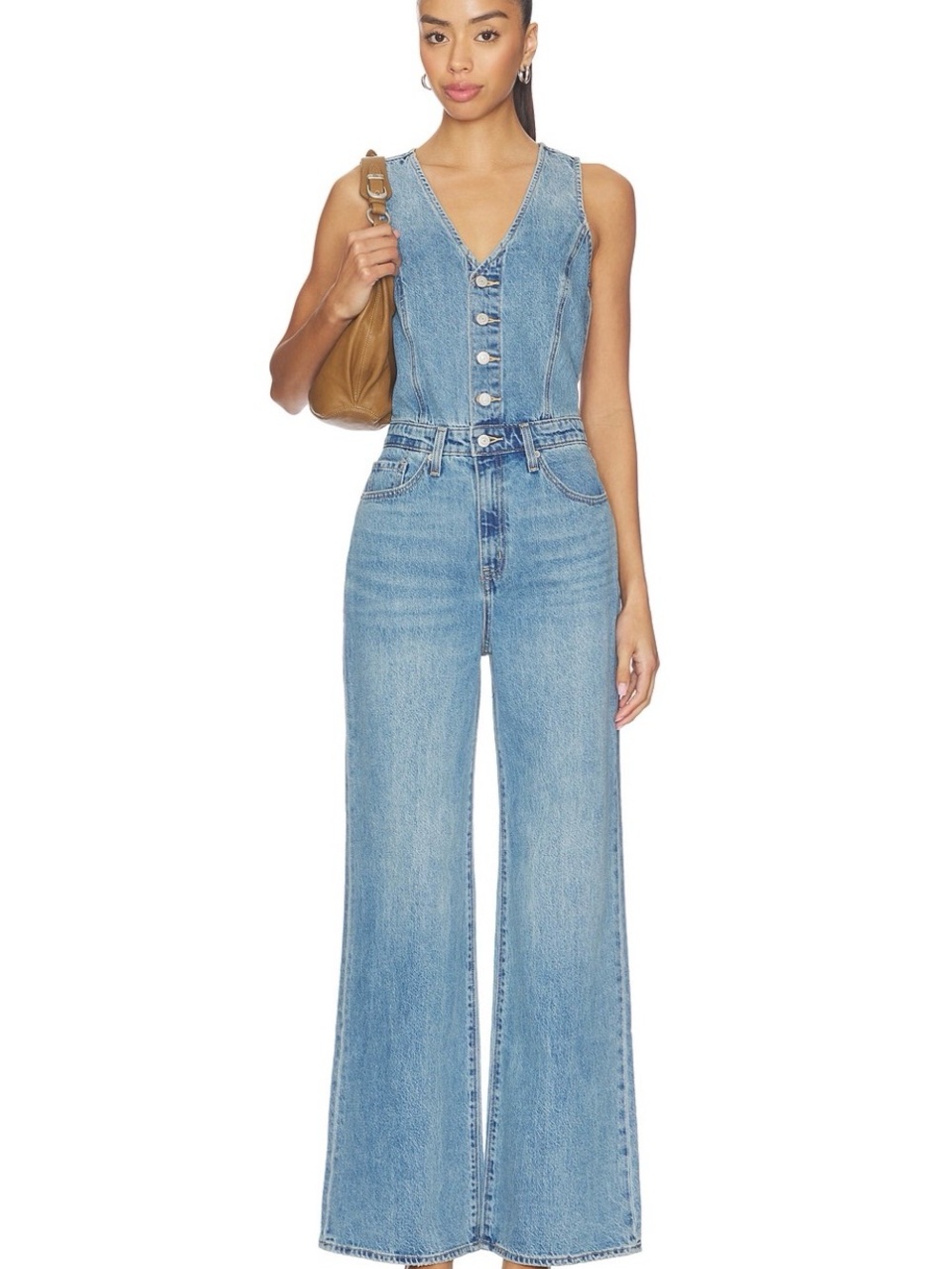 Levi's denim Light Blue Wide-Leg Jeans jumpsuit